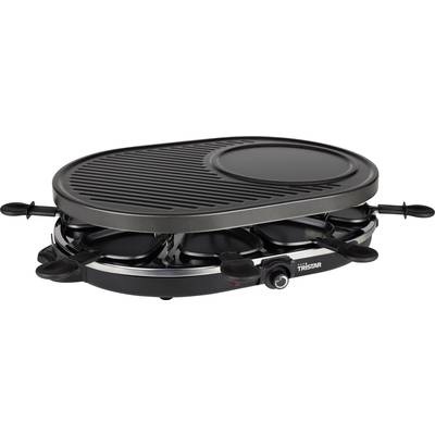 Tristar RA-2996 Raclette 8 Pfännchen, Antihaftbeschichtung, Kontrollleuchte Schwarz