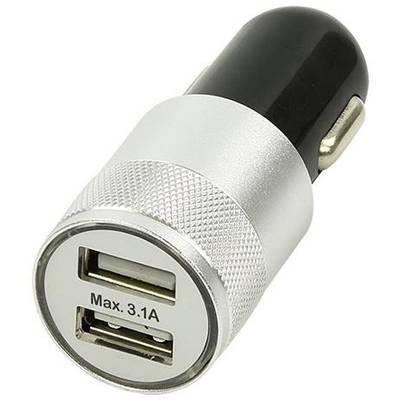 IWH USB Adapter 12/24 Volt 3100 mA mit 2 USB Ladeports Belastbarkeit Strom max.=3.1 A