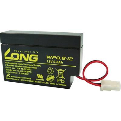 Long WP0.8-12 WP0.8-12 Bleiakku 12 V 0.8 Ah Blei-Vlies (AGM) (B x H x T) 96 x 62 x 25 mm AMP-Buchse Geringe