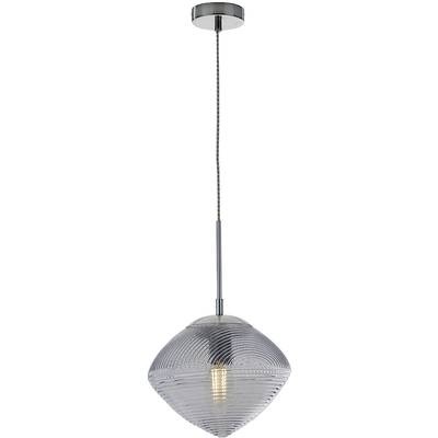 ECO-Light GREENWICH I-GREENWICH-E-S1 BLU Pendelleuchte E27 60 W See-Blau, Chrom