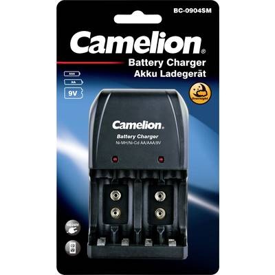 Camelion BC-904SM Rundzellen-Ladegerät NiMH 9 V Block, Micro (AAA), Mignon (AA)