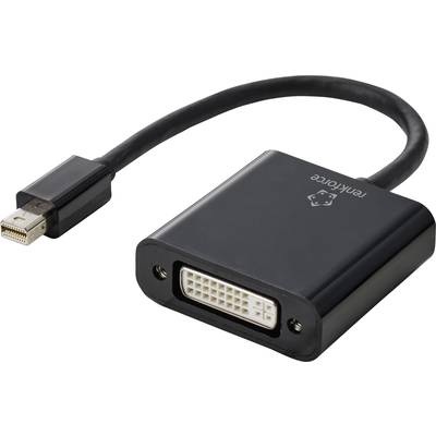 Renkforce RF-4769258 DisplayPort / DVI Adapter [1x Mini-DisplayPort Stecker - 1x DVI-Stecker 24+5pol.] Schwarz