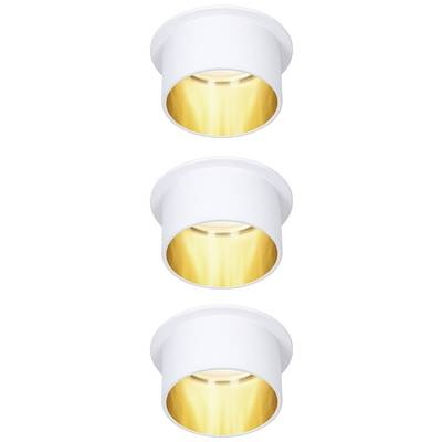Paulmann Gil LED-Einbau weiß matt/gold 3er-Set