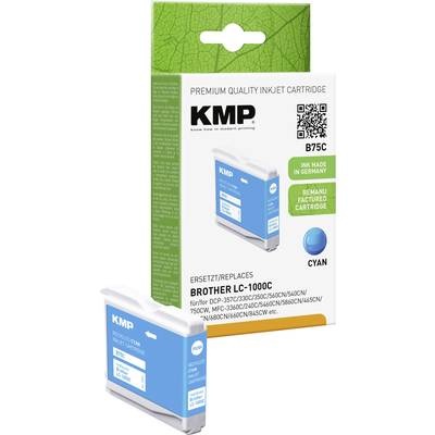 KMP Tintenpatrone ersetzt Brother LC1000C Kompatibel Einzel-Modul Cyan B75C 1035,4003