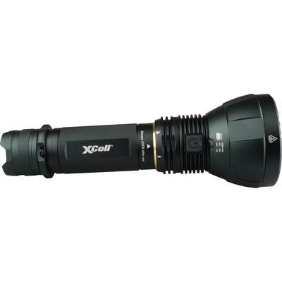 XCell 146475 LED Taschenlampe Große Reichweite, mit Koffer, mit Stroboskopmodus, verstellbar, mit Handschlaufe