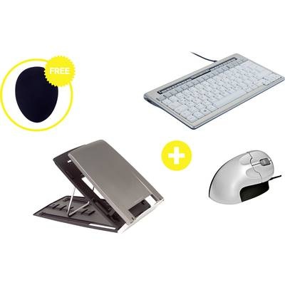 BakkerElkhuizen Homeworking Box Essential Plus DE Home Office-Set Grau