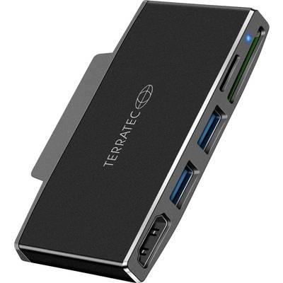 TERRATEC Connect GO1 - Microsoft Surface Go Adapter mit Kartenleser, zwei USB-Ports und HDMI-Anschluss