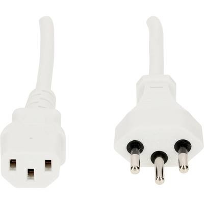 Max Hauri AG TD-Apparatekabel H05VV-F3G0.75 2m weiss T12/C13