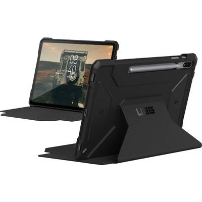 Urban Armor Gear BookCase Tablet Tasche, modellspezifisch Samsung Galaxy Tab S7+ Schwarz