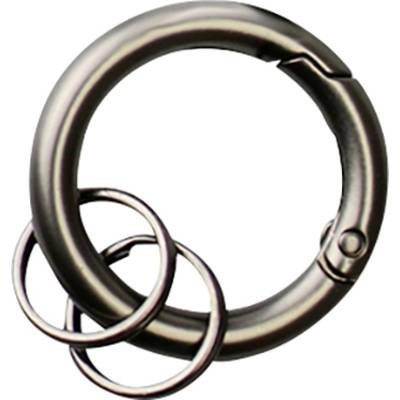 Basi Schlüsselring mit Karabiner 0006-0156 Grau, Schwarz 10 St./Pack. 10 St.