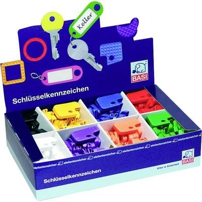 Basi Schlüsselclip 8550-9010 8-farbig 200 St./Pack. 1 Set