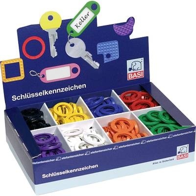 Basi Schlüsselclip 8520-9010 8-farbig 200 St./Pack. 1 Set