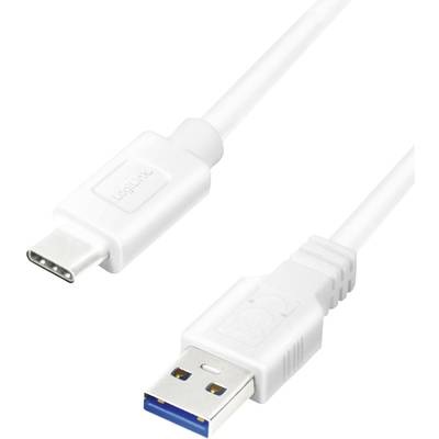 LogiLink USB-Kabel USB 3.2 Gen1 (USB 3.0 / USB 3.1 Gen1) USB-A Stecker, USB-C® Stecker 1.50 m CU0175