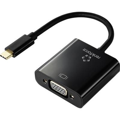 Renkforce RF-4679564 USB-C / VGA Adapter [1x USB-C™ Stecker - 1x VGA-Buchse] Schwarz 10.00 cm