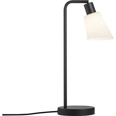 Tischleuchte Molli mit Glasschirm und Schalter