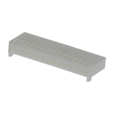 Molex 22013157 KK 254 Crimp Housing, Friction Ramp with Polarizing Ribs, 15 Circuits, Natural