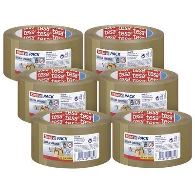 tesa ULTRA STRONG 57177 Packband Braun (L x B) 66 m x 50 mm 6 St.