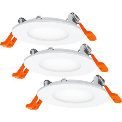 LEDVANCE 4058075629387 LED-Einbauleuchte 3er Set 4.5 W Warmweiß Weiß