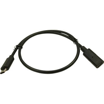 Cliff USB-Kabel USB-C™ Buchse, USB-C™ Stecker 0.5 m Schwarz