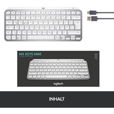 Logitech MX Keys Bluetooth® Tastatur Deutsch, QWERTZ Grau