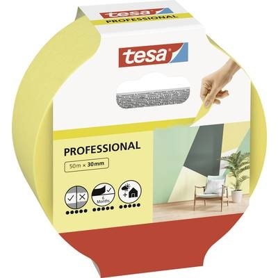 tesa Professional 56299-00000-00 Malerabdeckband Gelb (L x B) 50 m x 30 mm 1 St.