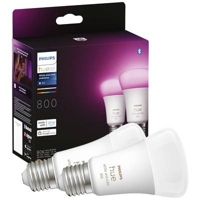 Philips Hue White&Color Ambiance 6,5W E27 2er-Set