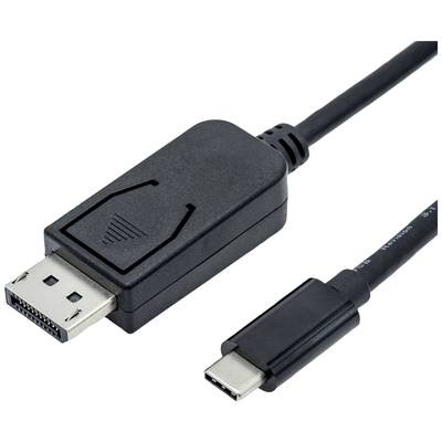 ROLINE 11.04.5837 - USB-DisplayPort Adapterkabel (Schwarz)