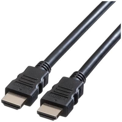 Roline HDMI Anschlusskabel HDMI-A Stecker 3.00 m Schwarz 11.04.5573 Geschirmt HDMI-Kabel