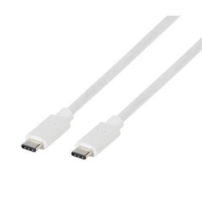 Vivanco USB-Kabel USB-C? Stecker, USB-C? Stecker 1 m Weiß 63088