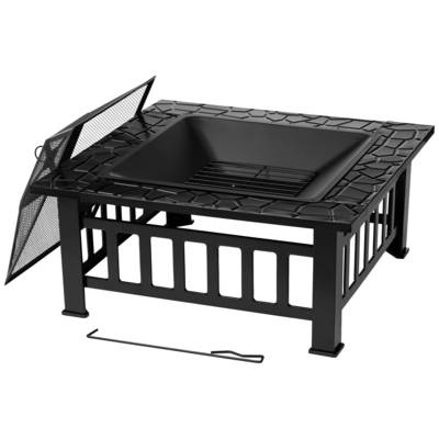 tepro Garten Glenview Feuerstelle Schwarz