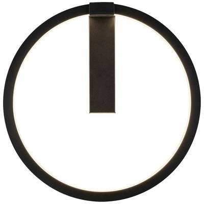 SLV One LED-Wandleuchte, DALI, schwarz, Ø 40 cm