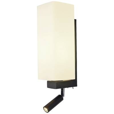 SLV QUADRASS SPOT 1003428 LED-Wandleuchte 2 W Warmweiß Schwarz