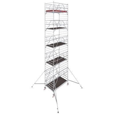 Krause 787088 FahrGerüst Aluminium Rollgerüst fahrbar Arbeitshöhe (max.): 11.30 m Silber 436 kg