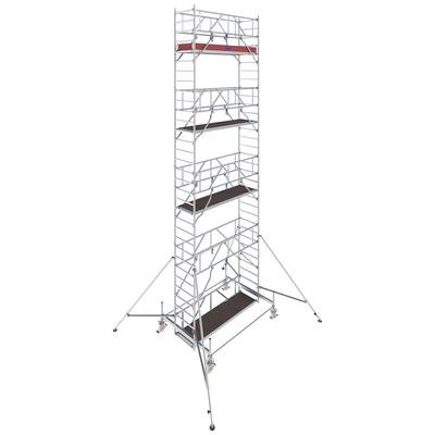 Krause 774064 FahrGerüst Aluminium Rollgerüst fahrbar Arbeitshöhe (max.): 9.50 m Silber 288 kg