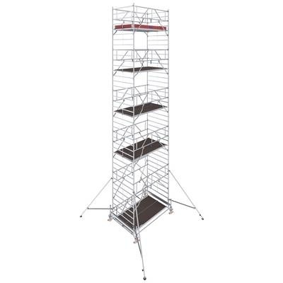 Krause 784087 FahrGerüst Aluminium Rollgerüst fahrbar Arbeitshöhe (max.): 11.50 m Silber 471 kg