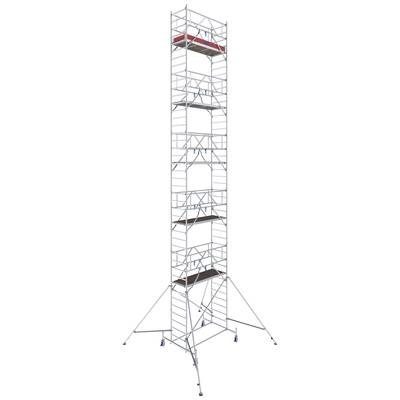 Krause 771100 FahrGerüst Aluminium Rollgerüst fahrbar Arbeitshöhe (max.): 12.40 m Silber 296.50 kg