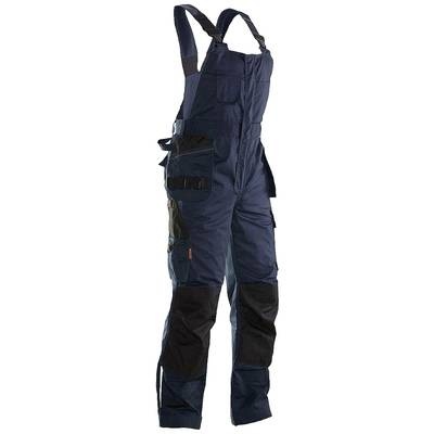 Jobman J3730-blau/schwarz-50 Latzhose mit Hängetaschen Kleider-Größe: 50 Dunkelblau, Schwarz