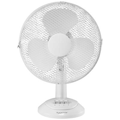 Sygonix Tischventilator 40 W (Ø x H) 34 cm x 48 cm Weiß