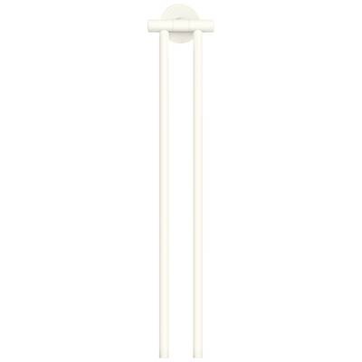 tesa MOON WHITE Handtuchhalter 2 Handtuchstangen Klebstoff Metall