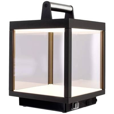 Deko Light 346009 Lacertae USB Akku-Tischlampe 5 W Warmweiß Dunkelgrau