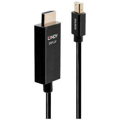 Lindy - Videokabel - Mini DisplayPort (M) bis HDMI (M) - 3 m - abgeschirmt - Schwarz