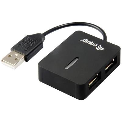 Equip 128952 - USB-Hub 4Port Reise-USB Hub - Schwarz