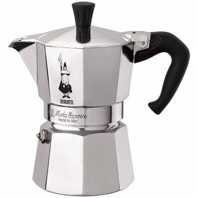 Bialetti Moka Express 6 Tassen Filtersystem aluminium