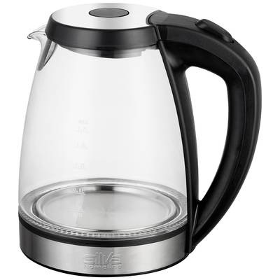 Silva Homeline KL-G 1701 Wasserkocher schnurlos, Überhitzungsschutz Glas, Edelstahl