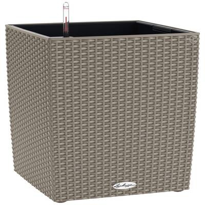 Lechuza - Blumenkasten mit Integriertem Bewässerungssystem Cube Cottage 50 - Sandbraun