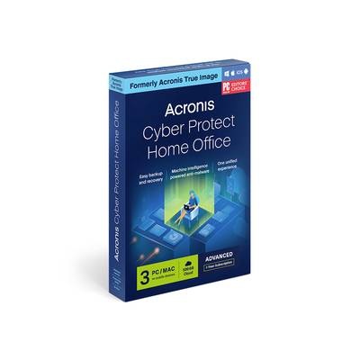 Acronis Cyber Protect Home Office Advanced - Box-Pack (1 Jahr) - 3 Computer, 500 GB Cloud-Speicherplatz