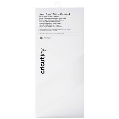 Cricut Stickerpapier JOY, 10 Blatt - 14 x 33 cm, Weiss