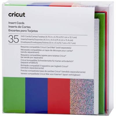 Cricut Insert Cards Rainbow S40 Kartenset Rot, Blau, Grün