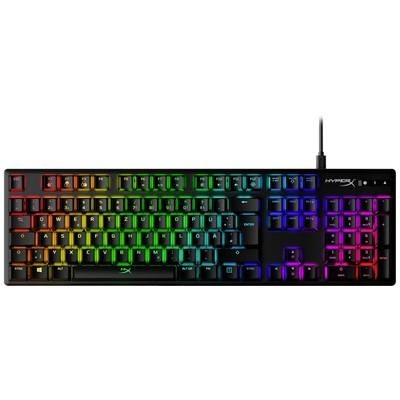 HyperX Alloy Origins Mechanical Kabelgebunden Gaming-Tastatur Abnehmbares Kabel, Beleuchtet, Switch: Red Deutsch, QWERTZ
