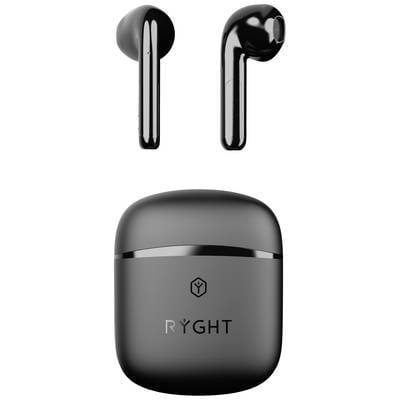 RYGHT WAYS2 In Ear Headset Bluetooth® Stereo Schwarz Batterieladeanzeige, Headset, Ladecase, Touch-Steuerung